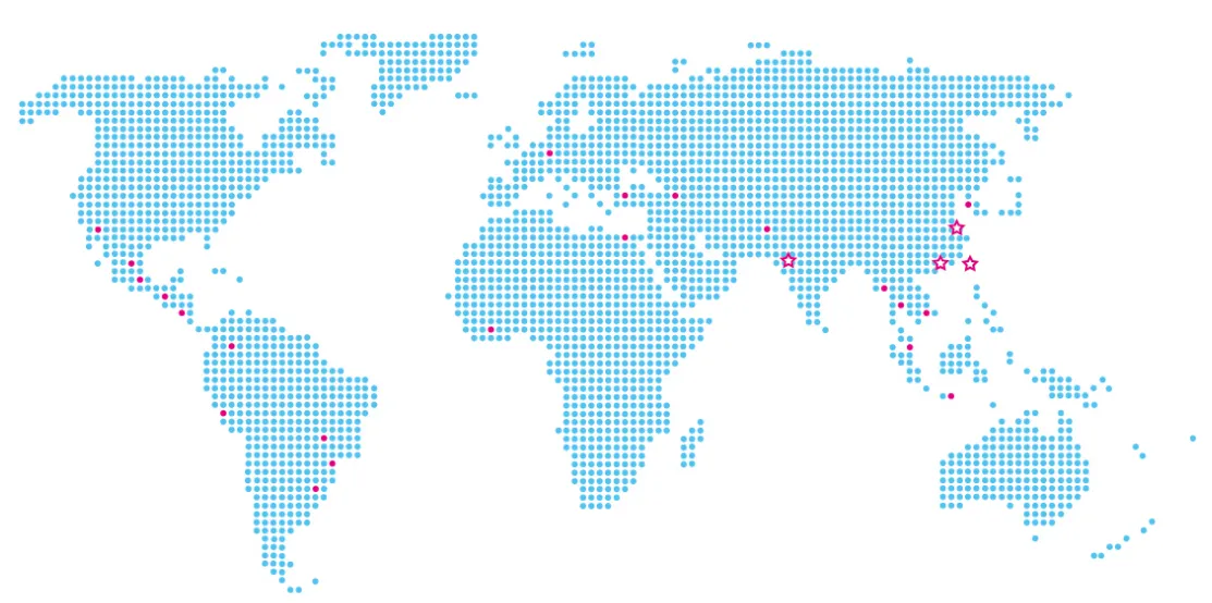 Ubicaciones de servicio globales